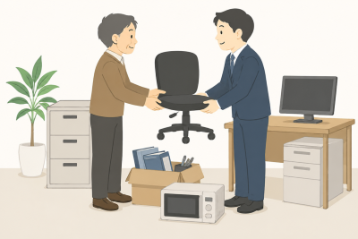 廃止した業者から備品を譲り受け場合の経理処理