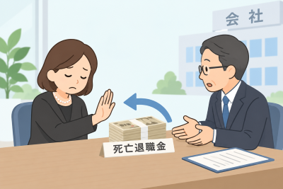 遺族が死亡退職金の受け取り辞退